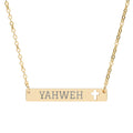 Yahweh Cross Bar Necklace