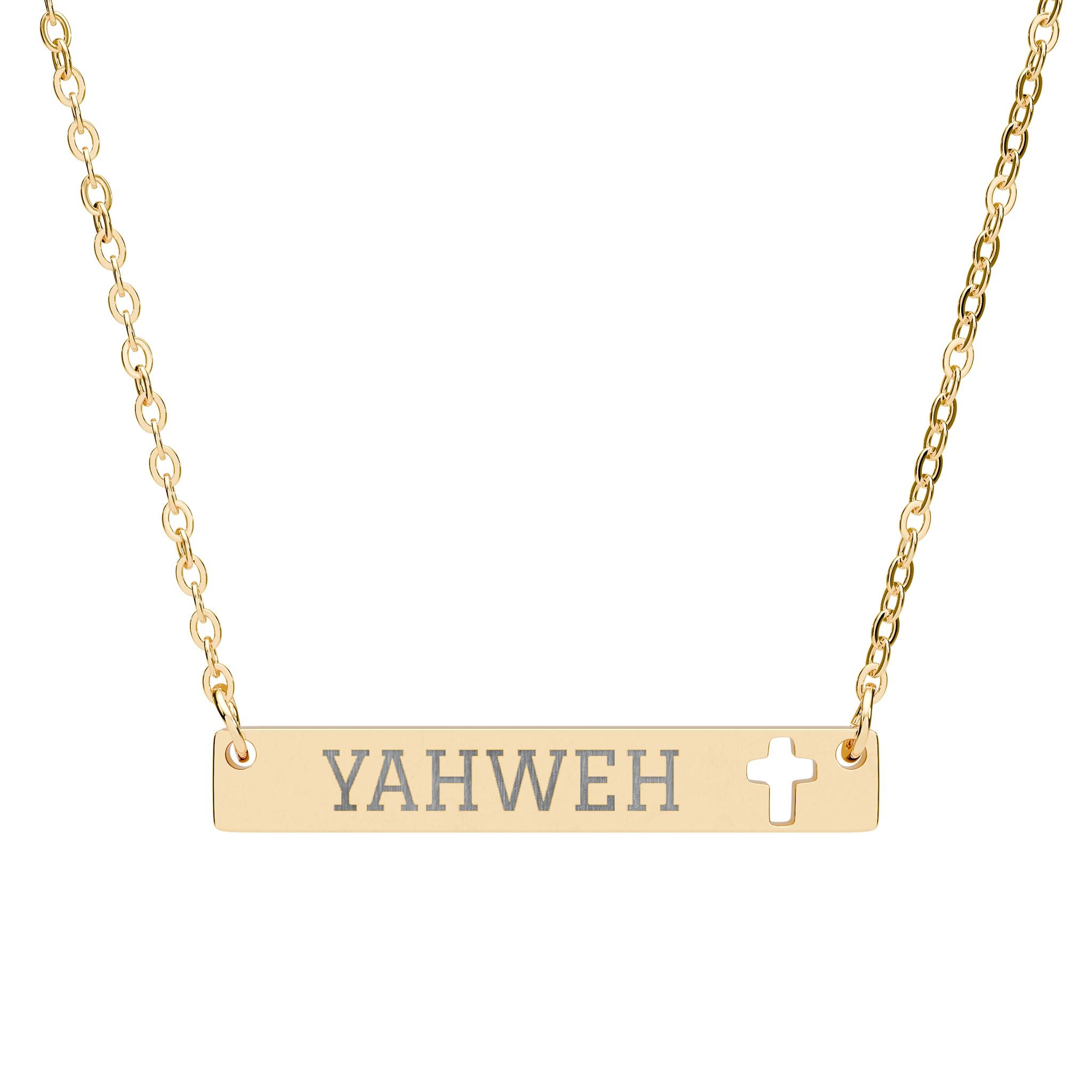 Yahweh Cross Bar Necklace