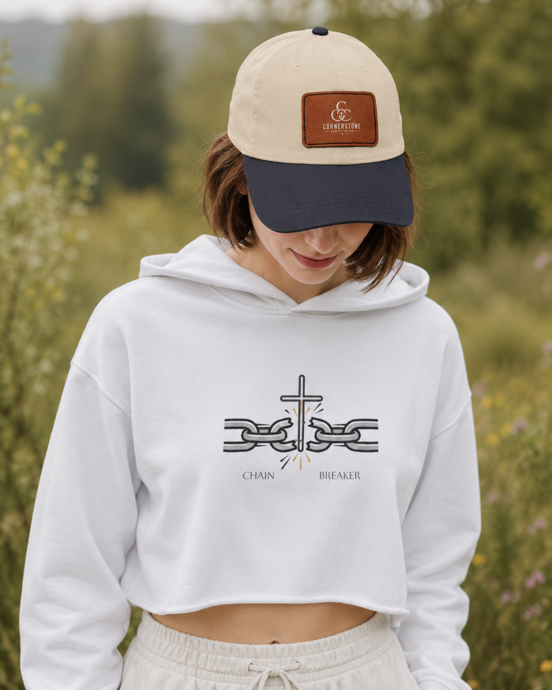 Chain Breaker Crop Hoodie