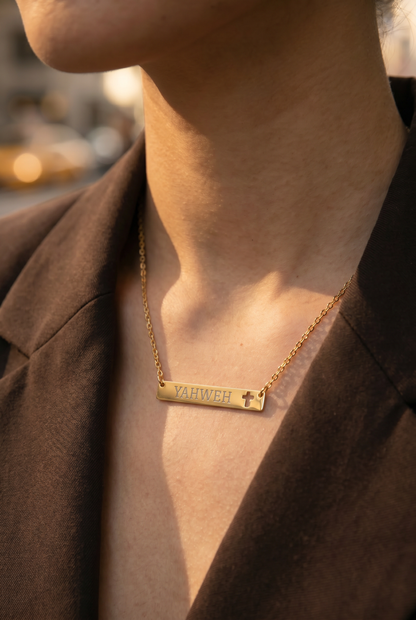 Yahweh Cross Bar Necklace