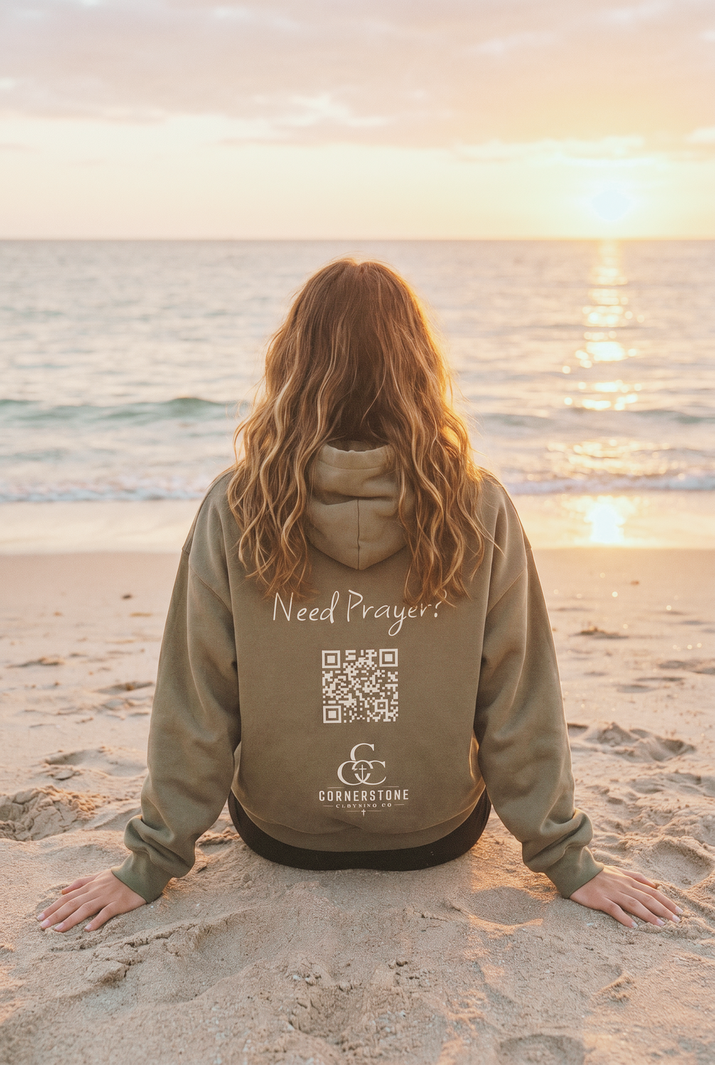 Faith Over Flesh Heavyweight Oversized Hoodie