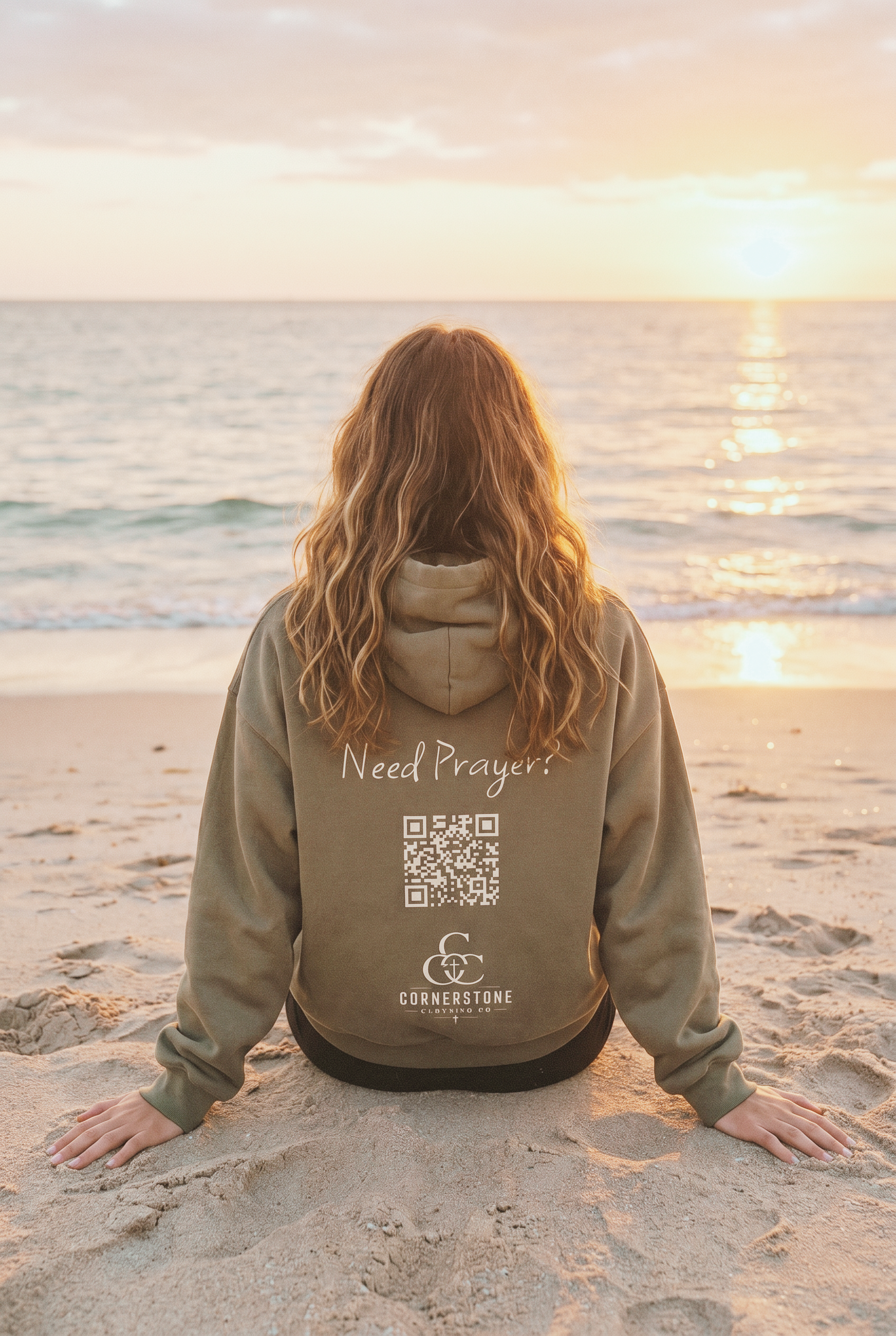 Faith Over Flesh Heavyweight Oversized Hoodie