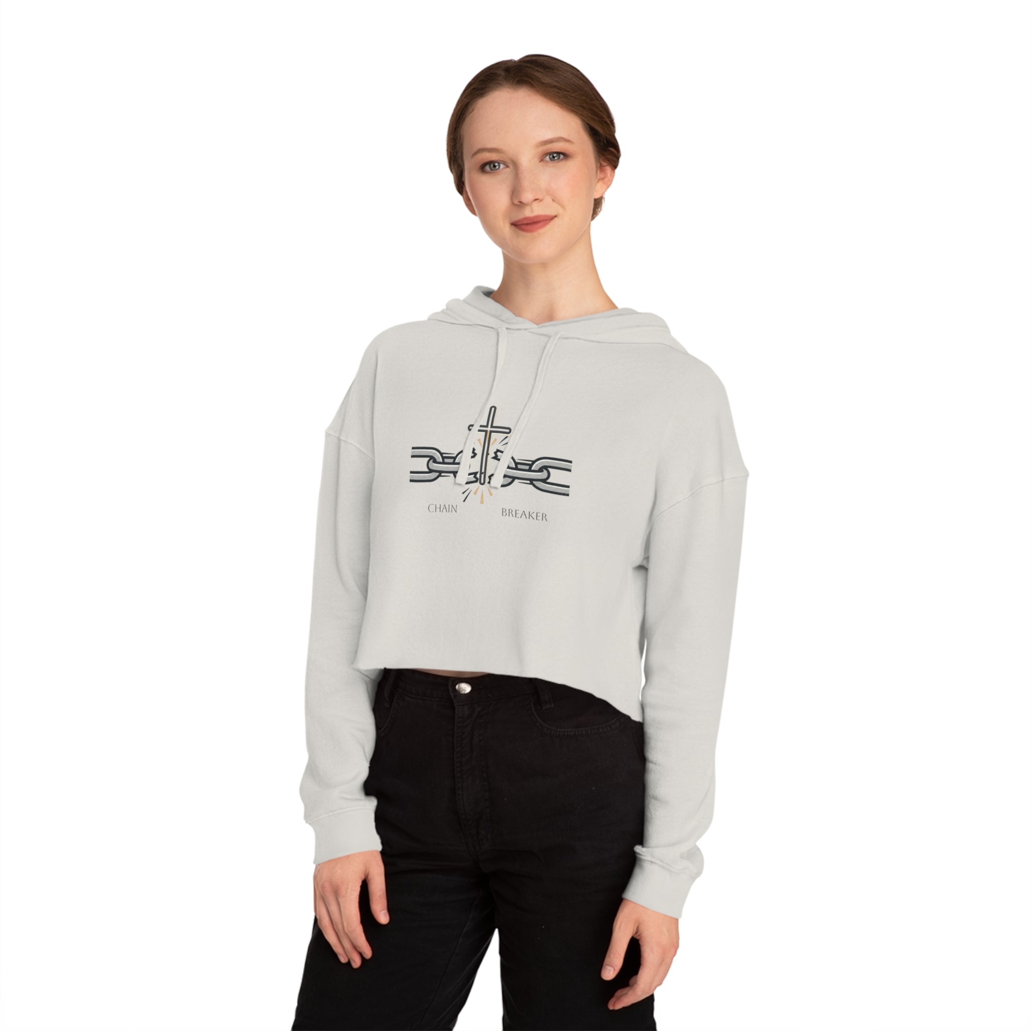 Chain Breaker Crop Hoodie