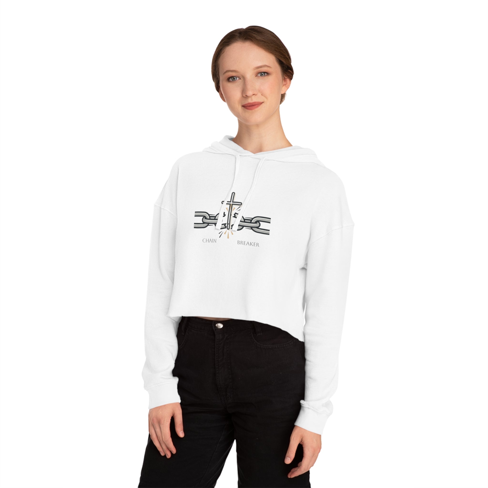 Chain Breaker Crop Hoodie