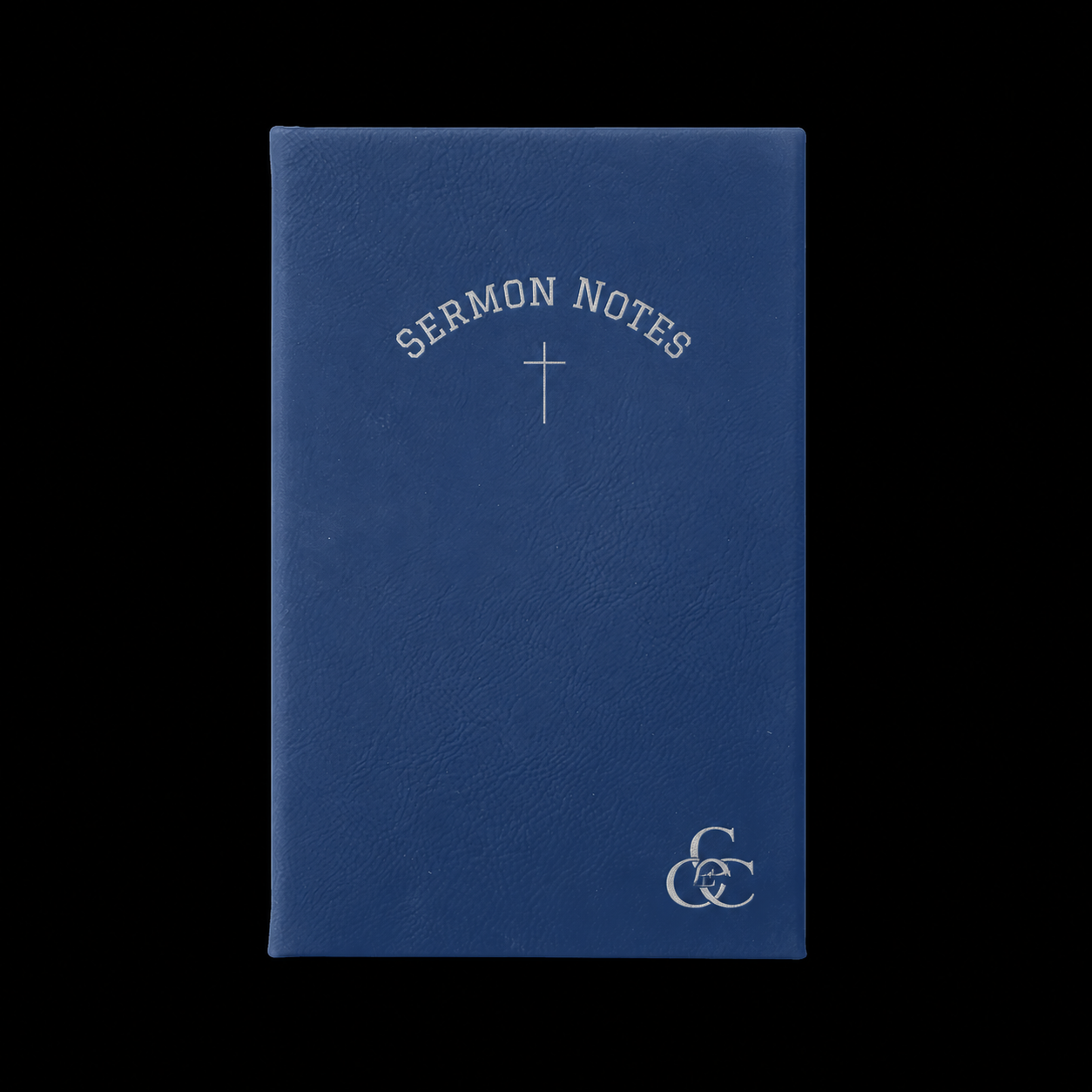 Engraved Sermon Notes Journal | Vegan Leather Christian Notebook